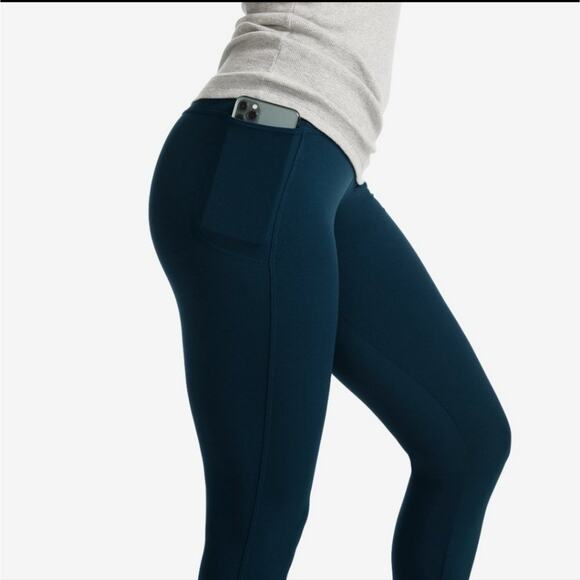 AMERICAN GIANT High Rise Blue Athletic Leggings Activewear Sportswear Size 6 - Picture 7 of 15